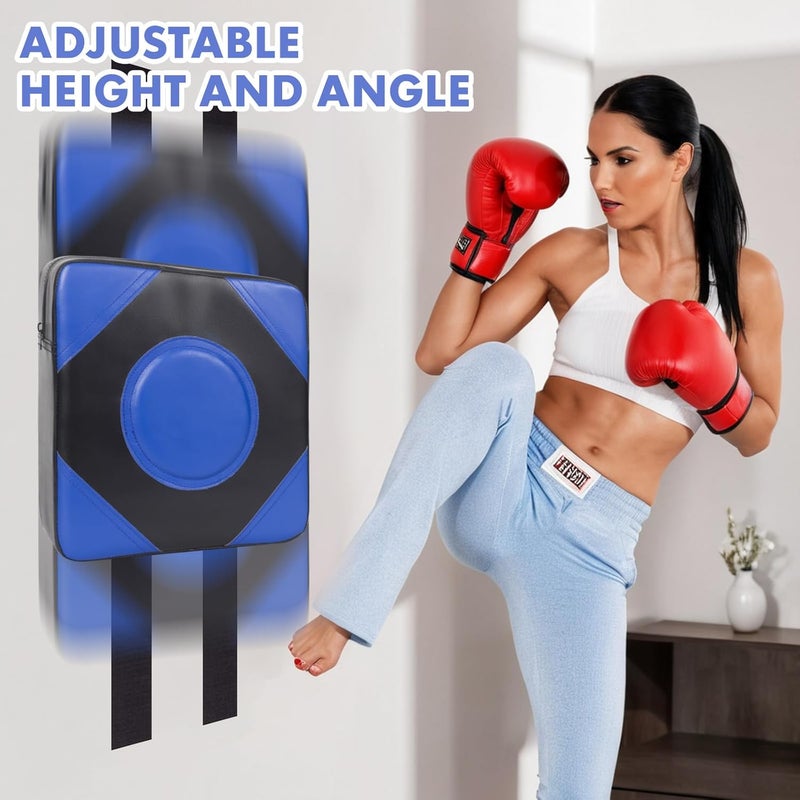 LuiceABC Wall Punching Boxing Pad, Wall Focus Target Foam, Boxing Fitness Wall Punch Bag, Leather and High Elastic Sponge Bag for Sports Training, Adjustable Height - Image 4